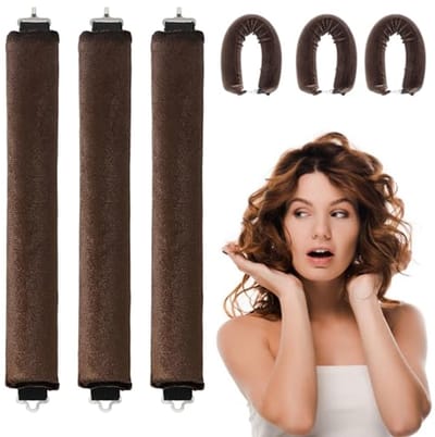 Hittevrije Krultang Set van 3 - Voor Nachtelijke Styling en Grote Golvende Krullen - Ideaal voor Kort en Lang Haar
