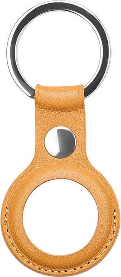 Ulanax® | Sleutelhanger - Geschikt voor apple airtag - Donker geel |