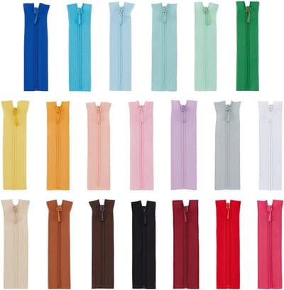 Kleine Ritsen Set - Mini Ritsen - Pop Kleding Naaien - 20 Stuks Mix Kleuren - 9cm Lengte - Veelkleurig