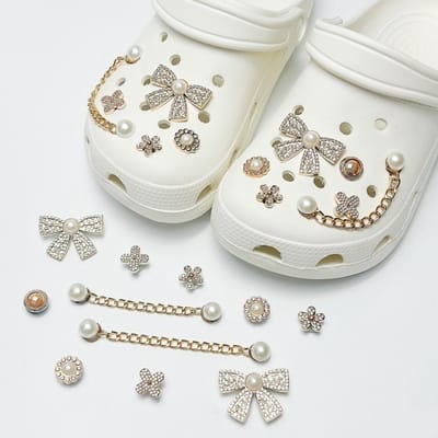Schoenaccessoires-geschikt voor crocs charms- geschikt voor crocs pins- geschikt voor crocs Accessoires- geschikt voor Crocs Jibbitz-CJ-204 ketting parel knoop