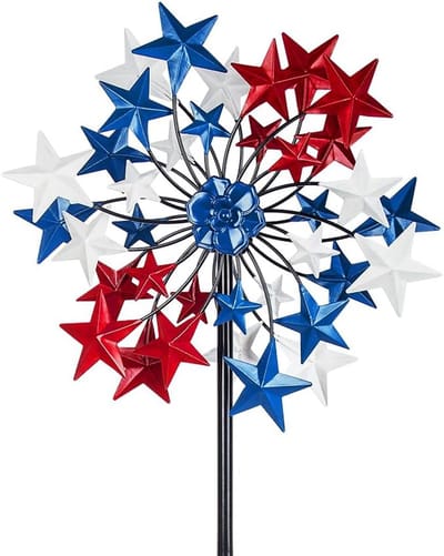 Windspinner Tuin - Tuin Decoratie - Buitenruimte Verfraaien - Roestbestendig Metaal - 137 x 30 cm - Vlag