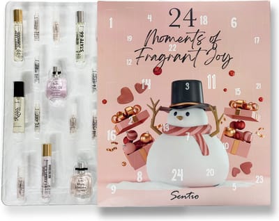 Sentio Luxe Adventskalender met 24 mini parfum flesjes - Sneeuwpop