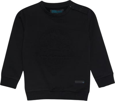 4PRESIDENT Sweater jongens - Black - Maat 74 - Jongens trui