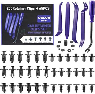 265 Stuks Auto Klinknagels en Trim Removal Tool - Universele Bevestigingsclips voor Deurpaneel en Bumper