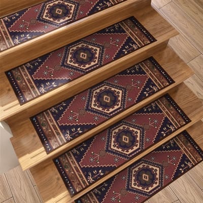 Set van 15 bedrukte traptreden — 76 x 20 cm — Verwijderbaar & wasbaar — Antislip — Zelfklevende achterzijde — Geschikt voor binnengebruik — Ideaal voor trappen, keukens, slaapkamers, kinderkamers, kamers voor ouderen, ruimtes voor huisdieren en meer.