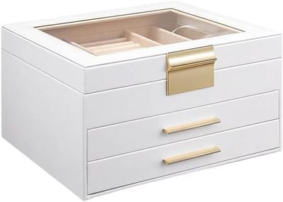 Sieradendoos Lade - Opbergdoos Juwelen - Sieraden Organiseren - Grote Capaciteit - 23 cm Lengte - Zwart