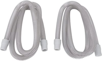 Dailygoods- CPAP Slang 2 Stuks - Universele Slanghouder - Flexibel en Lekvrij - Rubber Fittingen - Ademhalingsmachine Accessoires - 70.9in Lengte - Ademhalingsslang