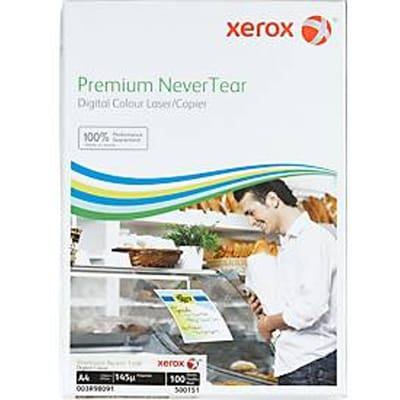 Synthetisch papier Xerox Premium NeverTear, DIN A4, 145 µm, wit mat, 1 pakje = 100 vellen
