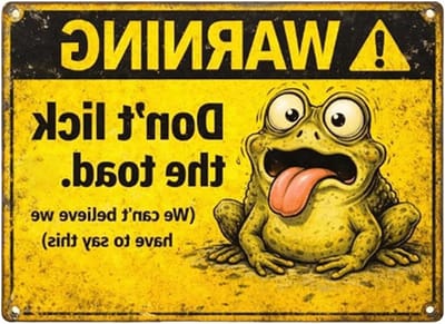 Tuinbord Metaal - Grappig Decor - Buiten Versieren - Weerbestendig Materiaal - 12.5 x 18.5 cm - Meerdere Kleuren
