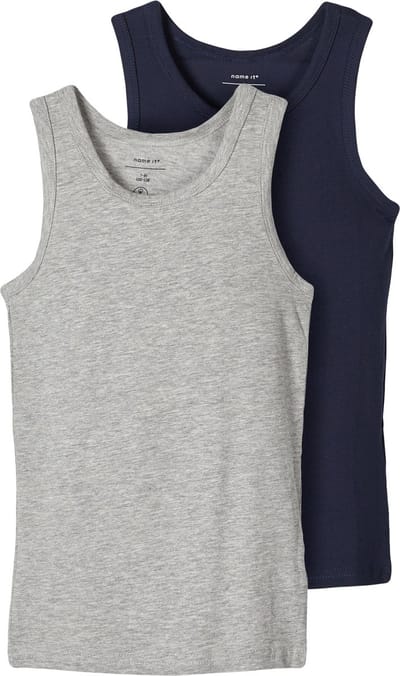NAME IT NKMTANK TOP 2P NOOS Jongens Onderhemd - Maat 86