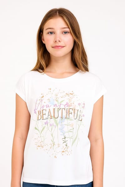 Hailys - Meisjes T-shirt | Wit | Maat 134/140