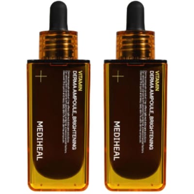 Mediheal Ampoule Derma à la Vitamine 50 ml × 2 Sérum Éclaircissant & Soin des Imperfections Haute Puissance