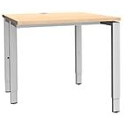 Schäfer Shop  Genius Bureautafel MODENA FLEX, 4-poot rechthoekige buis, eenzijdig, B 800 mm, esdoorn
