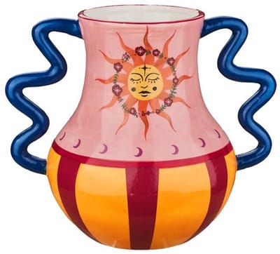 Aardewerk vaas solar