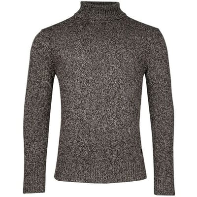 Thomas Maine Trui Rollneck Pullover Single Knit New England Twill Donker Grijs / male