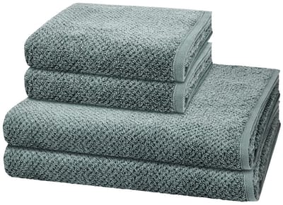 Cawö Sonstiges 2 X handdoek 2 X douchehanddoek - in set 4 pack Pure