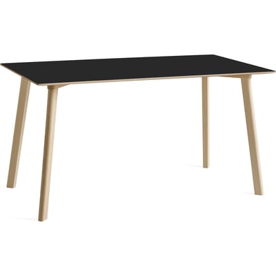 HAY CPH Deux 210 2.0 tafel - inktzwart - Beuk onbehandeld - 140 x 75 cm - inktzwart - 140 x 75 cm
