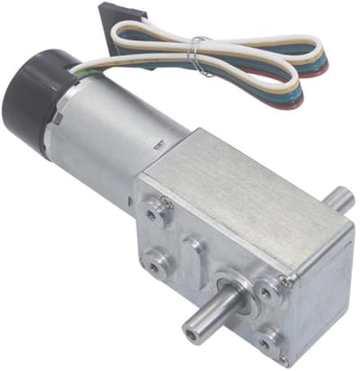 Gereedschapsmotor - Gelijkstroom motor - Automatiseren van apparaten - Hoge koppel - 6mm as - Zilverkleurig