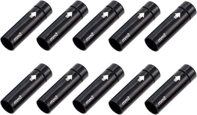 Fiets Schakel Kabel Eindkapjes - Beschermkapjes Kabel - Fietsonderhoud - Betrouwbare Eindafsluiting - 10 Stuks - Zwart