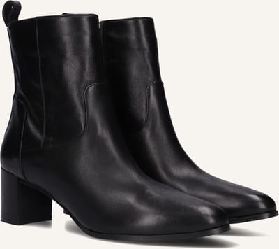 Notre-V 8543 Enkellaarsjes - Enkelboots met rits - Dames - Zwart - Maat 41