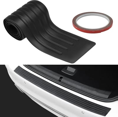 Rubberen Bumperbeschermer 104 x 9 cm voor Auto's en SUV's - Slijtvast en Krastbestendig, Ideaal voor Bescherming van de Achterbumper
