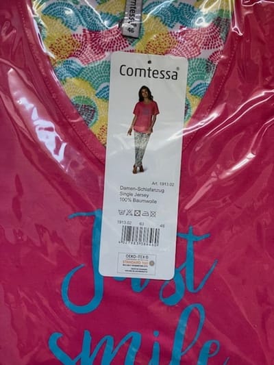 Comtessa 2 delige pyjama set maat 48 roze