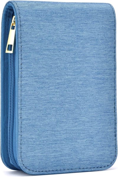12 Pen Etui voor Vulpen en Rollerbalpennen - Organizer Tas voor Schrijfgerei, Blauw en Praktisch