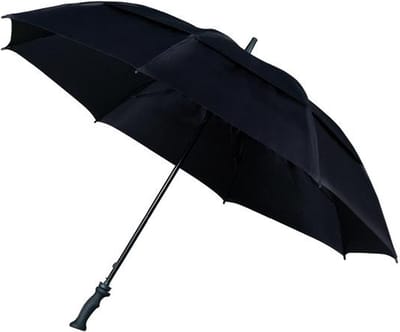 Falcone - Storm Paraplu - Ø 130 cm - Golfparaplu - Windproof - Zwart