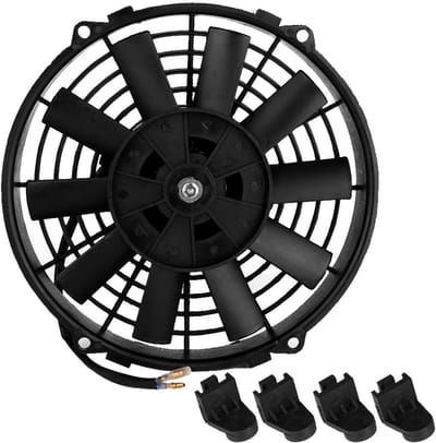12V 24V 80W 9 Inch Elektronische Motor Ventilator Auto-Onderdelen voor Motorfiets Auto Slaapkamer - Ventilatiesysteem - GM-Airconditioning Auto Ventilator