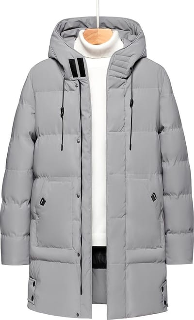 Livano Winterjas - Heren - Parka Heren - Jas - Winter - Volwassen - Grijs - Maat XXS
