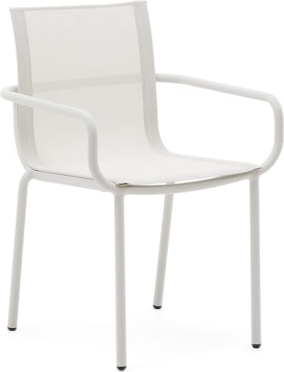 Kave Home Tuinstoelen Galdana - Aluminium - grijs - 58 x 84 x 56 cm