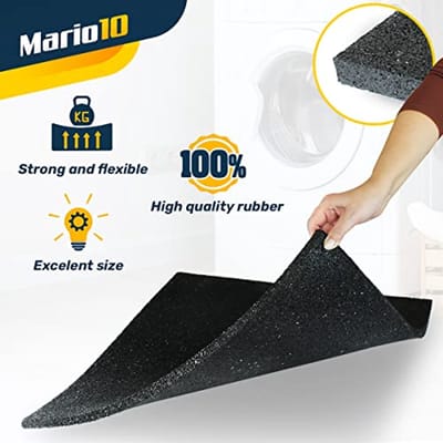Anti-vibratiemat rubber 60x60 cm - Geluidsreducerende vloermat voor wasmachine en meubels