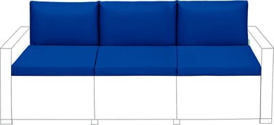 Zitkussens met Rugkussens - Buiten Tuinkussens - Waterbestendige Tuinstoelkussens voor Rotan Stoelen - Stoelkussen voor Terrasmeubilair