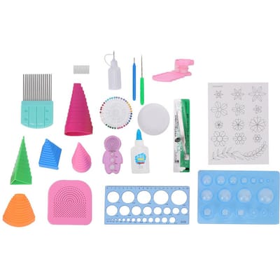 20 stuks Paper Quilling Gereedschap Complete Set Elektrische Quilling Pen Crimper Rand DIY Papier Ambacht white