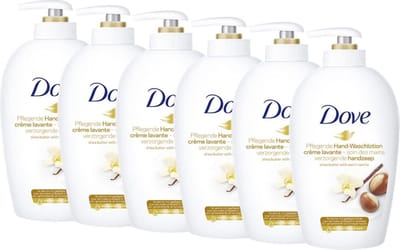 Dove - Zeeppomp / Handzeep - Sheabutter & Vanille - 250 ml - 6 stuks