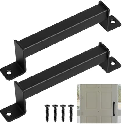 Dailygoods- Deurgrepen Zwart - Schuifdeurgrepen - Trek-Duwdeurgrepen - Poortgrepen - Hoogwaardig Koolstofstaal - Ergonomisch Ontwerp - Deurgreep