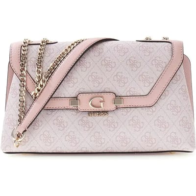 GUESS schoudertas handtas Lindsey Convertible Xbody Flap Orchid Logo oud roze
