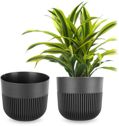 KADAX Bloempot Alia 17 grafiet