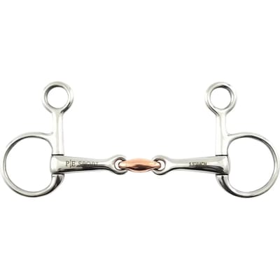 Baucher paardenbit met koperen ruitje Premier Equine Hanging