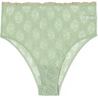 Louise Misha High Waist Panties Rina Olive Maat: XXS | Slipjes Outlet | Dames | Groen