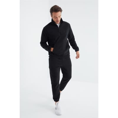 Heren Polyester Sweatshirt en Broek Set