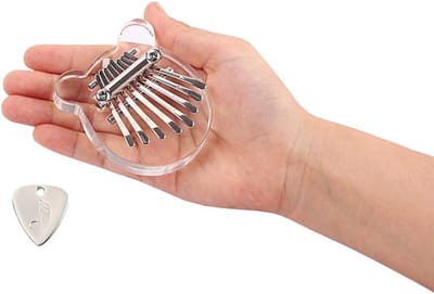 Transparante 8 Toetsen Mini Kalimba Duimpiano van Acryl - Muziekinstrument voor Beginners en Kinderen