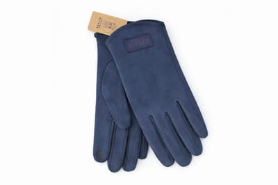 American Alpaca - Heren Suède- Handschoenen – Warm & Zacht - Blauw
