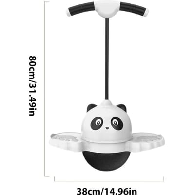 Pogo Stick Enfant Mignon Antidérapant Jouet Sautant avec Poignée Facile à Tenir Fitness Exercice Maternelle Balle Rebondissante pour Capacité d'Équilibre St Usage Pratique white