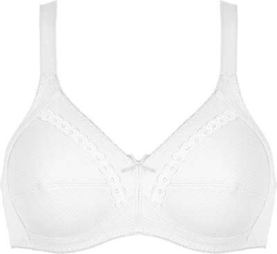 Naturana 100% katoenen soft BH zonder beugels maat 75F wit