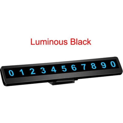 Auto Interieur Telefoonnummer Auto Parkeer Nummerplaat Auto Lichtgevende Parkeer Nummerplaat Verborgen Auto Accessoires Kaart
