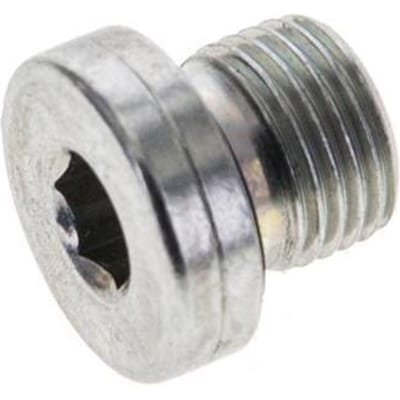 G 1/8'' Buitendraad Verzinkt Stalen Plug met binnenzeskant en NBR Afdichting 400 Bar [5 Stuks]