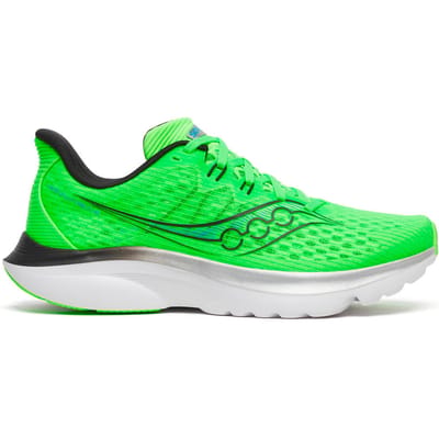 Saucony Kinvara 16 Neutrale schoen Heren-neongroen, zwart
