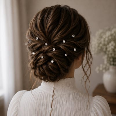 Haar in Stijl® Lulu 20 Kristal Haarspelden Zilver - Bruid U-Pinnen