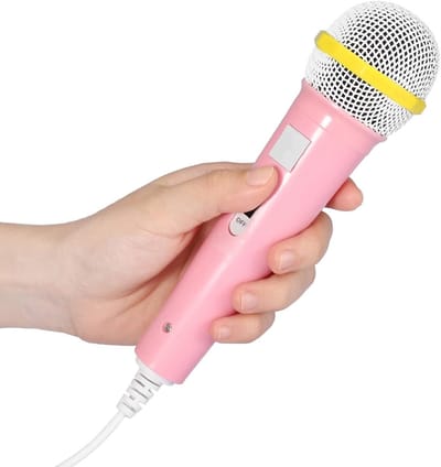 Kinderen Microfoon - Speelgoed Muziek - Feest Vroegonderwijs - Magische Geluidskwaliteit - 23 x 7 x 5 cm - Roze